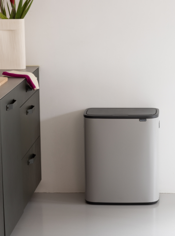 Bo Touch Bin 2 x 30 liter - Soft Grey
