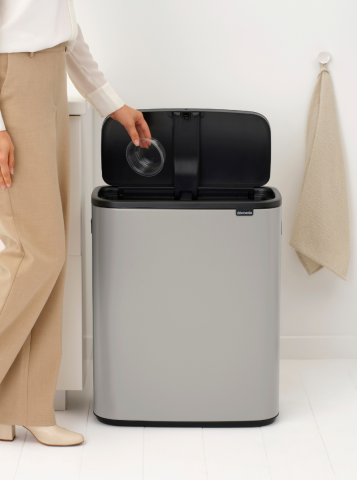 Bo Touch Bin 60 liter - Soft Grey