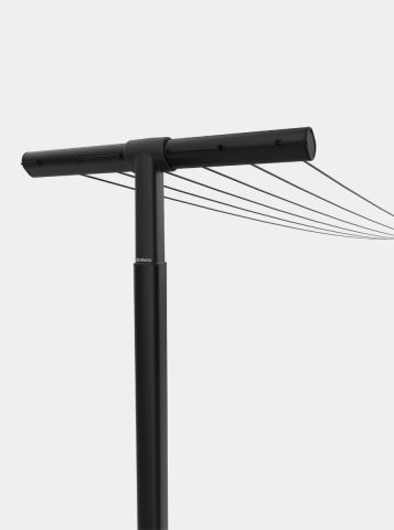 HangOut Wäscheleinen mit Stangen Black, 50 Meter