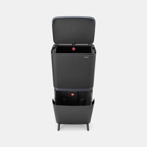 SortUp Recycle Bin Hi 10+10+25 litre - Dark Grey