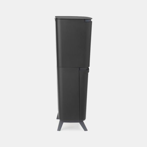 SortUp Recycle Bin Hi 10+10+25 litre - Dark Grey