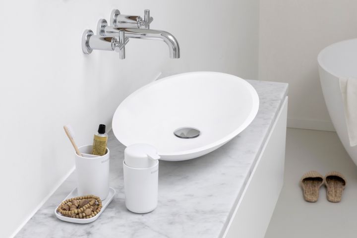 Badkameraccessoire-set ReNew, set van 3 - White