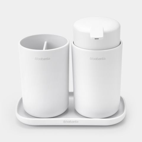 Badkameraccessoire-set ReNew, set van 3 - White