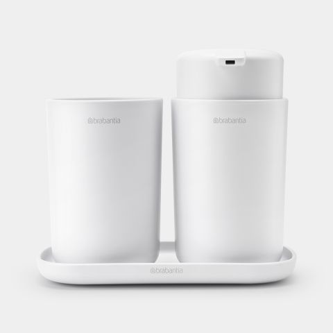 Badkameraccessoire-set ReNew, set van 3 - White