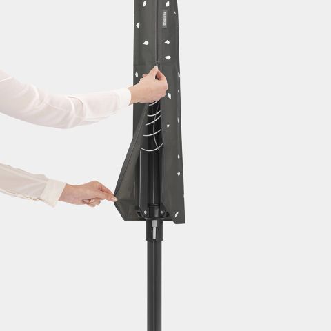Séchoir Lift-O-Matic 50 mètres, avec ancre de sol, Ø 45 mm - Anthracite