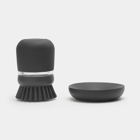 Szczotki z dozownikiem na płyn Dark Grey