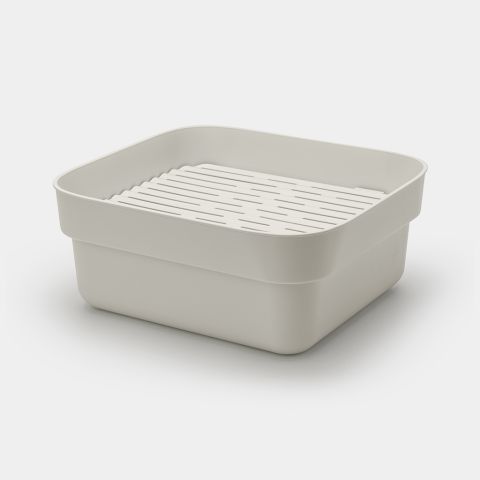 Bassine pour vaisselle à la main avec plateau de séchage SinkSide - Light Grey