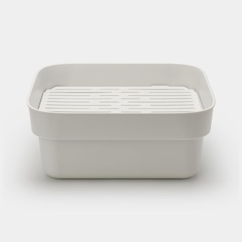Bassine pour vaisselle à la main avec plateau de séchage SinkSide - Light Grey