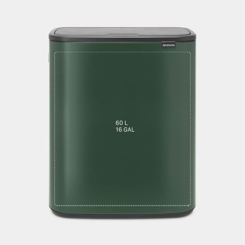 Bo Touch Trash Can 16 gallon (60 liter) - Pine Green | Brabantia