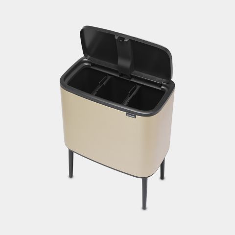 Bo Touch Bin 3 x 11 Liter - Metallic Gold