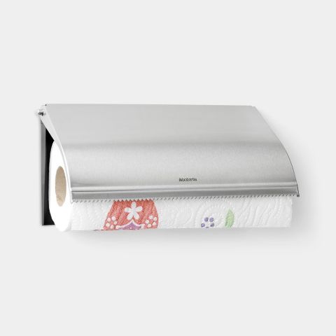 Kitchen Roll Holder Wall Mounted - Matt Steel