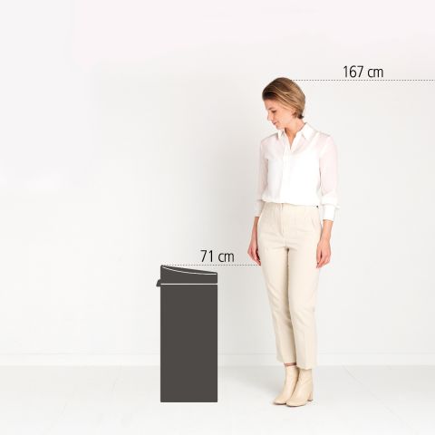 Touch Trash Can New 8 gallon (30 liter) - Matte Black