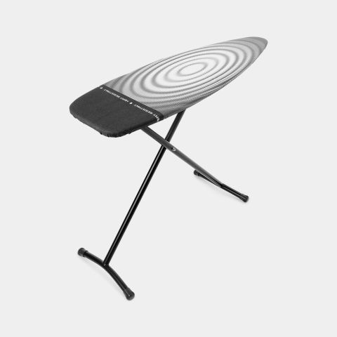 Mesa de planchar D 135 x 45 cm, para plancha y generador de vapor - Titan Oval, Algodón Fairtrade