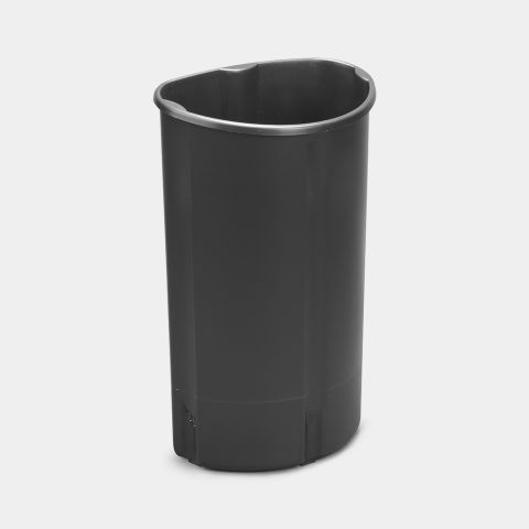 Plastic Inner Bucket 10.6 gallon (40 liter), Oval - Dark Gray