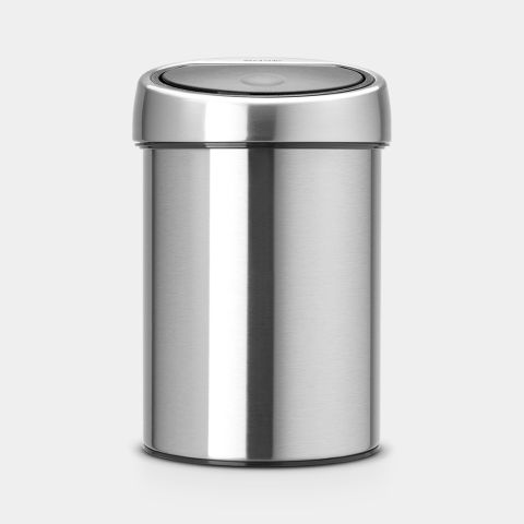 Touch Top Trash Can 0.8 gallon (3 liter) - Matte Steel