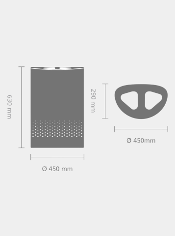 Selector Laundry Hamper 14.5 gallon (55 liter), Selector - White