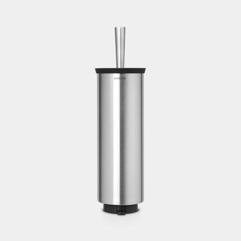 Toilet Brush and Holder Profile - Matt Steel