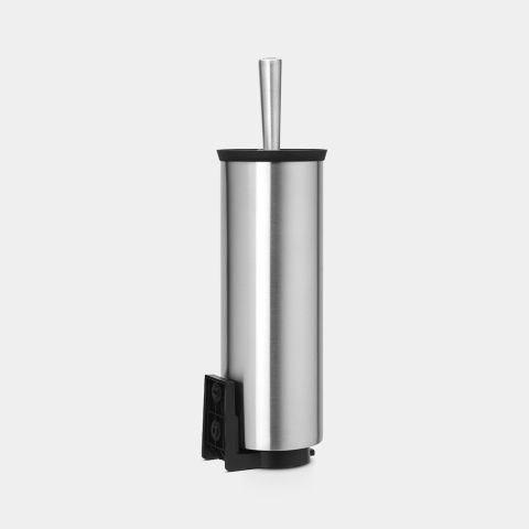 Toilet Brush and Holder Profile - Matt Steel