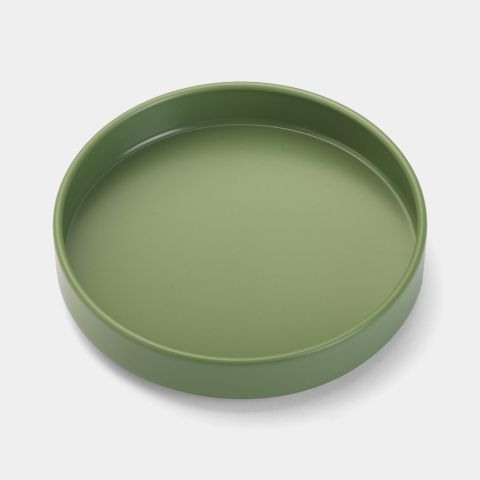 Lid Canister, Low Ø11cm - Moss Green