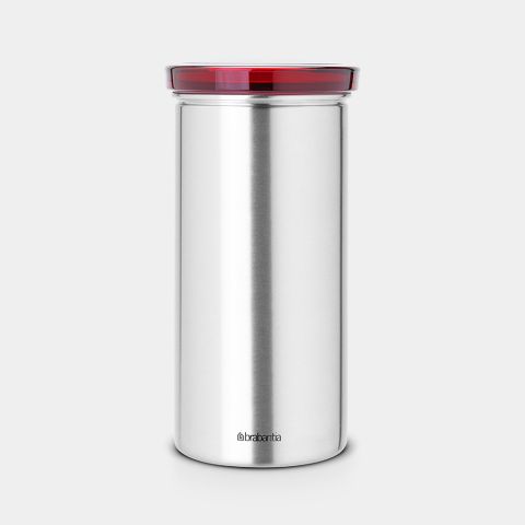 Coffee Pad Canister 18-pcs Capacity - Matt Steel Fingerprint Proof