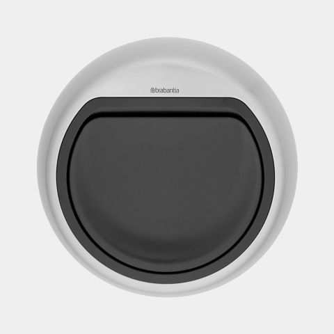 Lid Touch Bin 60 litre - Matt Steel Fingerprint Proof