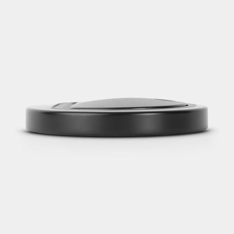 Lid Touch Bin Flat 20/30 litre - Matt Black
