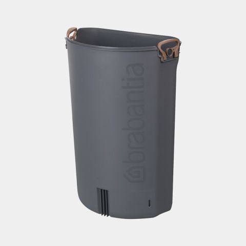 Binnenemmer kunststof, Flatback+ 40 liter - Grey