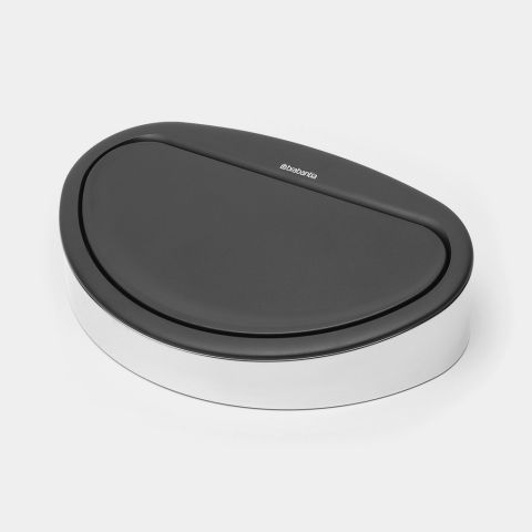 Lid Touch Bin New 40 litre - Brilliant Steel