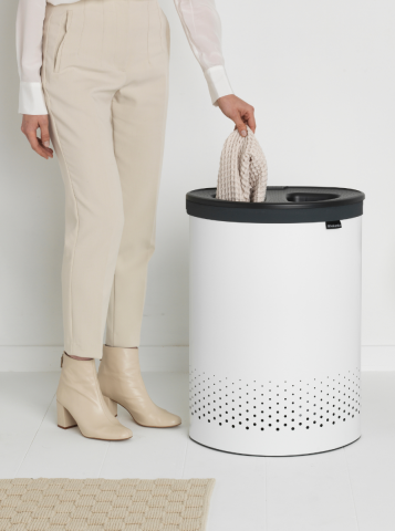Selector Laundry Hamper 14.5 gallon (55 liter), Selector - White
