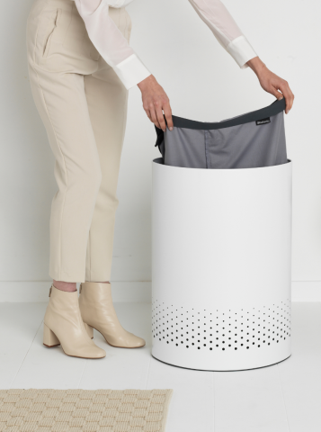 Selector Laundry Hamper 14.5 gallon (55 liter), Selector - White