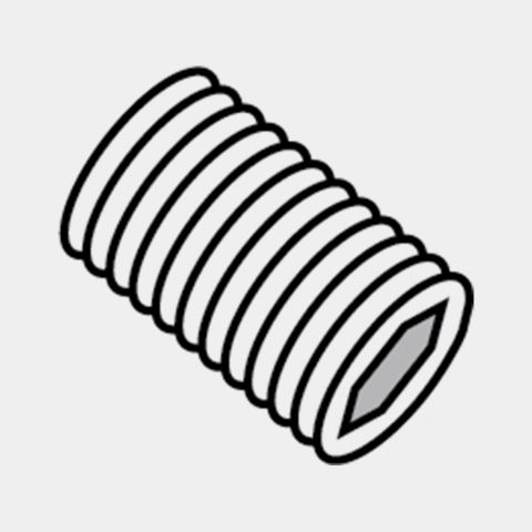Adjusting Screw Brilliant Steel