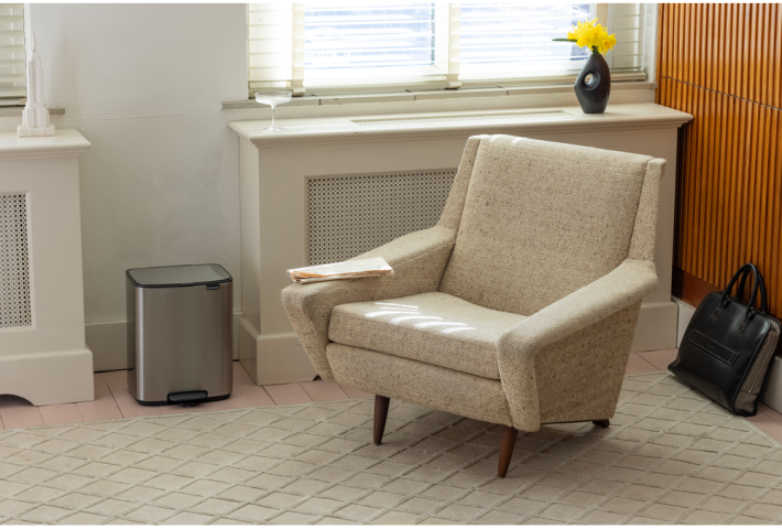 Bo Pedal Bin 12 liter - Matt Steel Fingerprint Proof