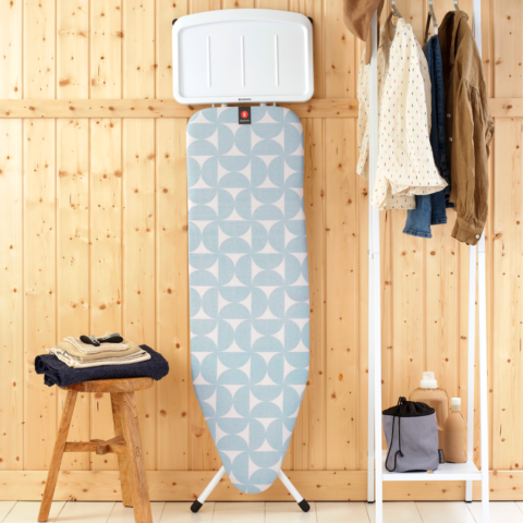 Asse da Stiro B 124 x 38 cm, per caldaia a vapore -  Fresh Breeze, Cotone equosolidale