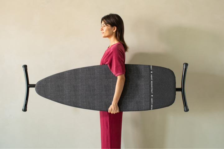 Ironing Board D 135 x 45 cm, for Steam Iron & Generator - Denim Black, Fairtrade cotton