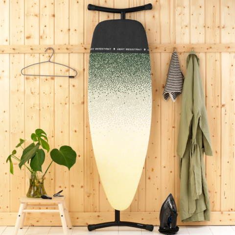 Deska do prasowania D 135 x 45 cm, na żelazko parowe i generator pary – New Dawn, Bawełna Fairtrade