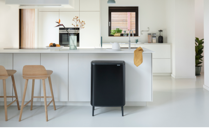 Bo Touch Trash Can Hi 2 x 8 gallon (30 liter) - Matte Black