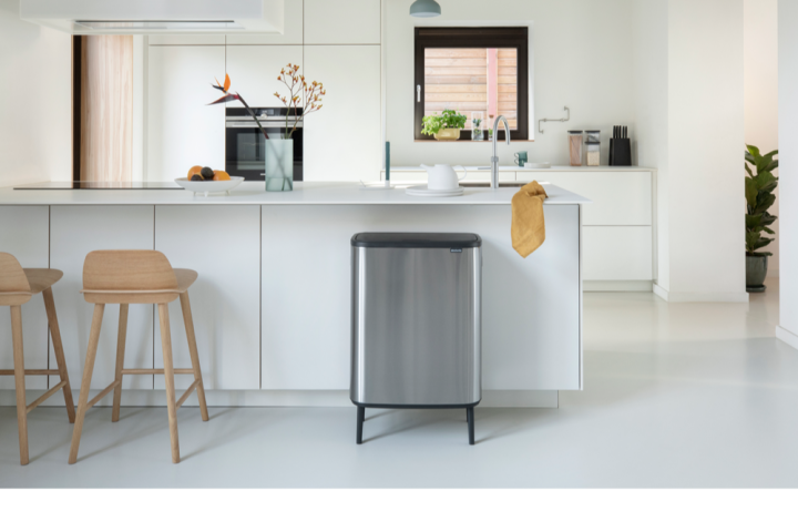 Bo Touch Bin Hi 2 x 30 liter - Matt Steel Fingerprint Proof