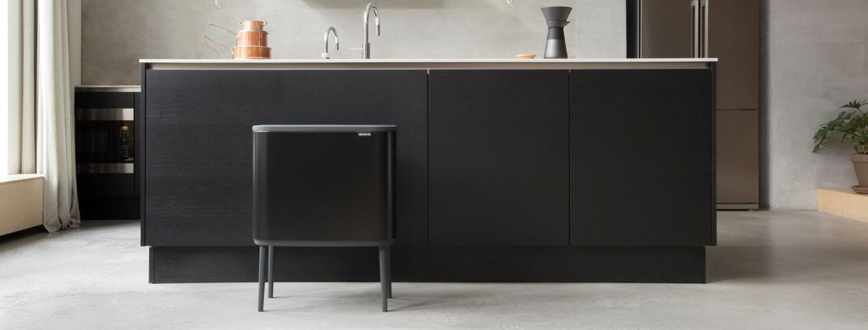 Bo Touch Bin 11 + 23 litres - Matt Black
