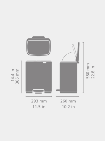 Bo Treteimer 12 Liter - Matt Black