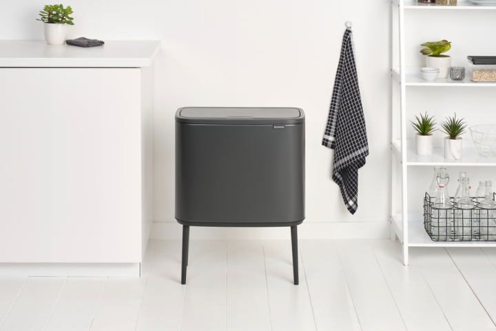 Bo Touch Bin 3 x 11 litre - Confident Grey