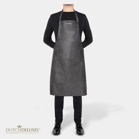 Grembiule Spazzolato Vintage Nero
