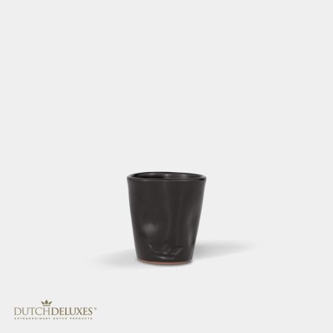 Cup, Cerámica, 4 piezas Negro mate
