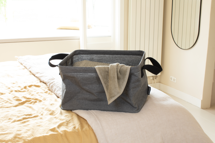Opvouwbare Wasmand 35 liter - Pepper Black