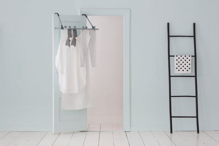 Hanging Drying Rack Metallic Grey