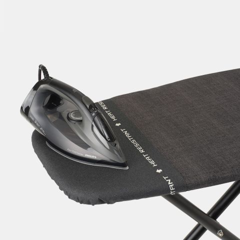 Ironing Board D 135 x 45 cm, for Steam Iron & Generator - Denim Black, Fairtrade cotton