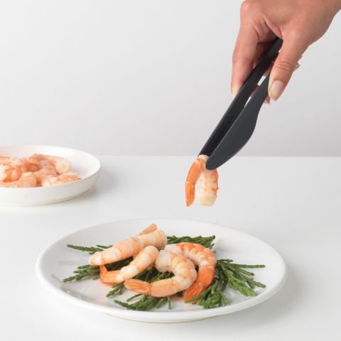Kitchen Tongs plus Tweezers TASTY+ - Granite Grey