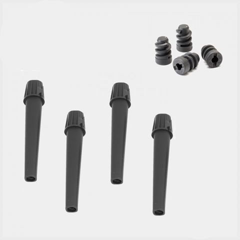 Pieds + Bouchons de Réglages pour Bo Touch Bin Hi, 4 pieces - Grey