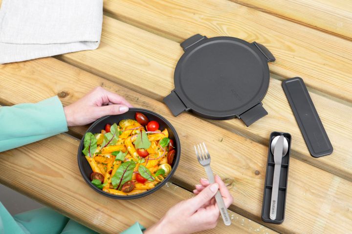 Make & Take Lunchkom 1 liter, kunststof - Dark Grey
