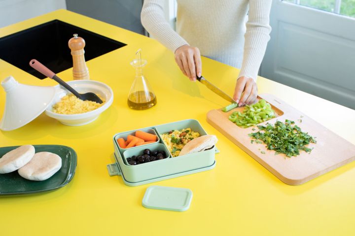 Make & Take Boîte Bento Grande, Plastique - Jade Green
