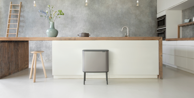 Bo Touch Bin 36 litre - Platinum